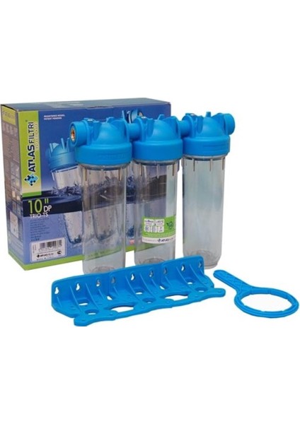 Atlas 10" Dp Trıo Housıng 3/4" Filtre Kabı Boş