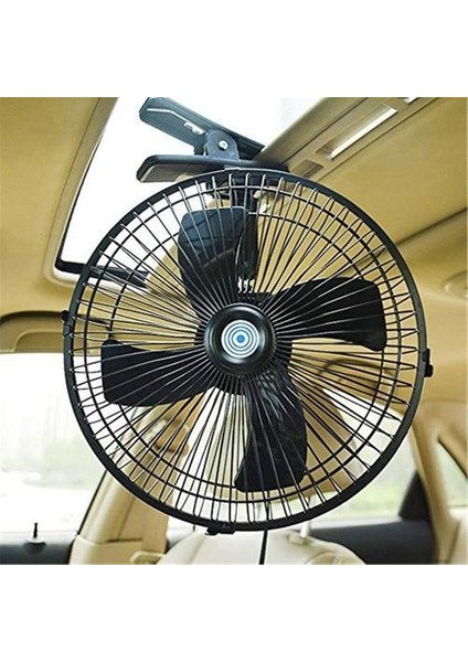 10 Inç 12 V Araba Elektrikli Fan Ayarlanabilir Hız Salınımlı Soğutma Fanlar Evi Seyahat Araba Kamyon Için Klip (Yurt Dışından)