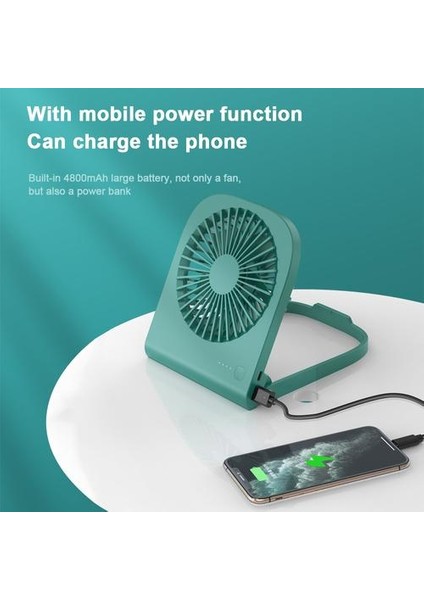USB Masa Fan Masaüstü Masa Fan Güç Bankası ile 4800 Mah Taşınabilir Mini Fan Ofis Yatak Odası Ofis Hava Soğutma Soğutucu Fan (Yurt Dışından) modelleri