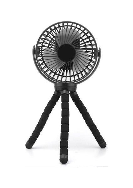 Taşınabilir 3 Hızlı USB Şarj Edilebilir 5000 Mah Pil Powered Klip Fan ile Esnek Tripod ile Oda Arabası Bisiklet Araba Koltuğu Kamp USB Gadgets (Yurt Dışından)