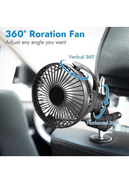 Taşınabilir 3 Hızlı USB Şarj Edilebilir 5000 Mah Pil Powered Klip Fan ile Esnek Tripod ile Oda Arabası Bisiklet Araba Koltuğu Kamp USB Gadgets (Yurt Dışından)