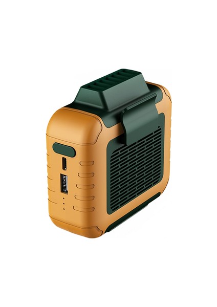 Mini Taşınabilir Fan Bel Klip Fan USB Şarj Edilebilir Klima 6000MAH Açık Çalışma Kampçılık Için 6000MAH Yapraksız Hayranlar Fanlar (Yurt Dışından)