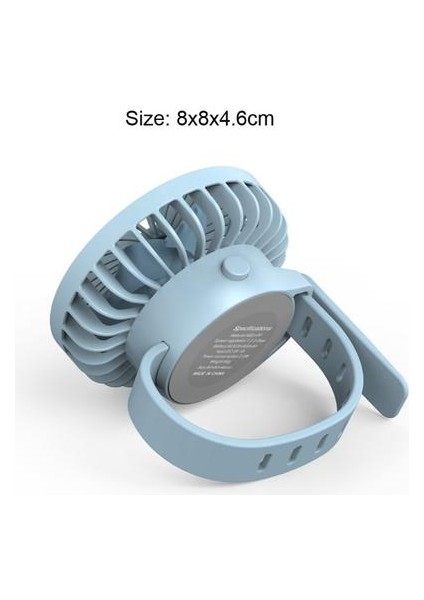 Yeni USB Şarj Edilebilir Soğutma Izle Fan Tembel Kişisel Fan 3 Hız Giyilebilir Spor Fanı USB Gadgets (Yurt Dışından)