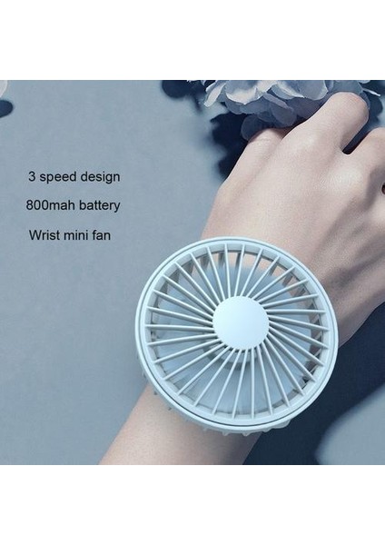Yeni USB Şarj Edilebilir Soğutma Izle Fan Tembel Kişisel Fan 3 Hız Giyilebilir Spor Fanı USB Gadgets (Yurt Dışından)