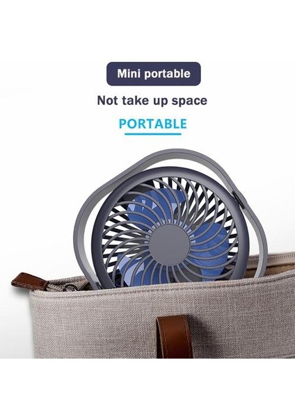 USB Masa Fan Taşınabilir Masaüstü Masa Fan 360 Rotasyon ile Ayarlanabilir Güçlü Rüzgar Sessiz Mini Fan Ofis Ev USB Gadgets (Yurt Dışından)