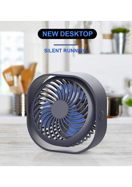 USB Masa Fan Taşınabilir Masaüstü Masa Fan 360 Rotasyon ile Ayarlanabilir Güçlü Rüzgar Sessiz Mini Fan Ofis Ev USB Gadgets (Yurt Dışından)