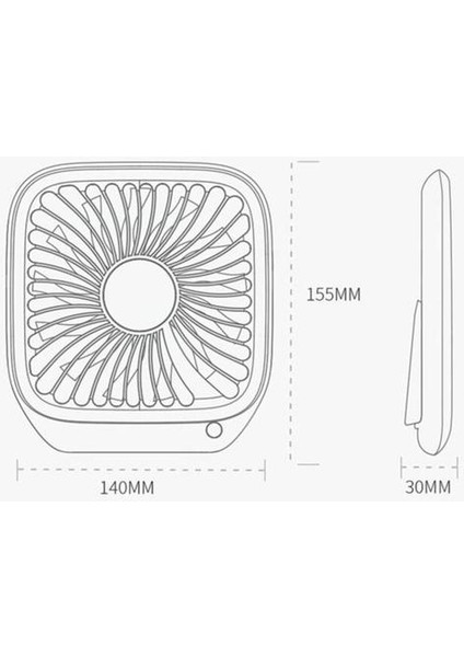 Taşınabilir Mini USB Şarj Gürültüsüz Masaüstü Elektrikli Fan Hediye Dekorasyon (Yurt Dışından)