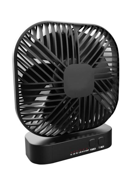 Manyetik USB Fan USB Veya Aa Akülü Masa Fanı 3 Hızlı Zamanlama Fonksiyonu ile USB Gadgets (Yurt Dışından)