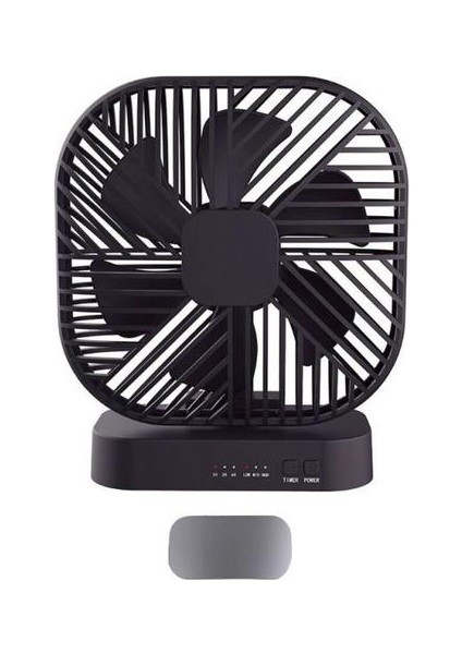 Manyetik USB Fan USB Veya Aa Akülü Masa Fanı 3 Hızlı Zamanlama Fonksiyonu ile USB Gadgets (Yurt Dışından)