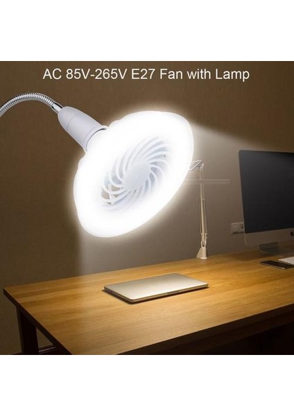 2in1 Ac 85 V-265V E27 12 W LED Lamba E27 Tavan Fanı Ev Ofis Gece Pazarı Için LED Ampul ve Daha Fazlası (Yurt Dışından)