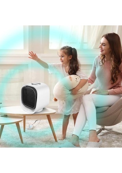 Mini Taşınabilir Hava Soğutucu Fan USB Soğutma Fanı Klima Fanı (Yurt Dışından)