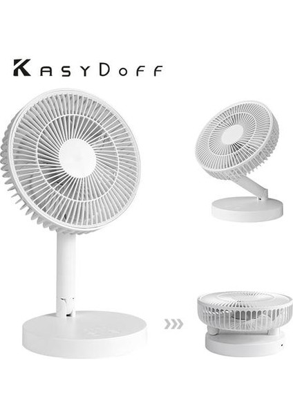 Şarj Edilebilir USB Masa Fan Taşınabilir Mini Standı Fan Soğutma Masası Ev Ofis Yurt ve Yatak Odası Için Küçük Katlanabilir Fan (Yurt Dışından)