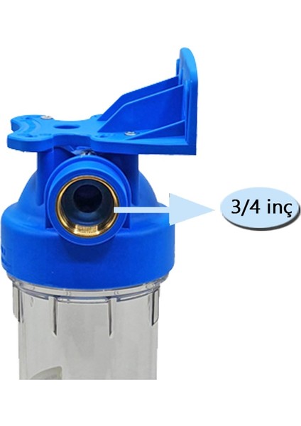 Atlas 10 Inç Dp Mono Housıng 3/4" Dolu Filtre Kabı fiyatları