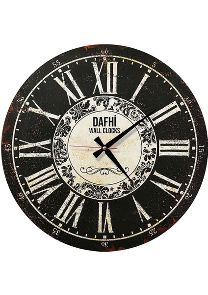 Dafhi Dekoratif Ahşap Duvar Saati 35x35