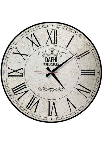 Dafhi Dekoratif Ahşap Duvar Saati 35x35