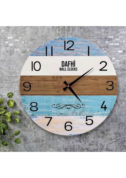 Dafhi Dekoratif Ahşap Duvar Saati 35x35