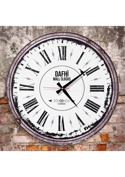 Dafhi Dekoratif Ahşap Duvar Saati 35x35