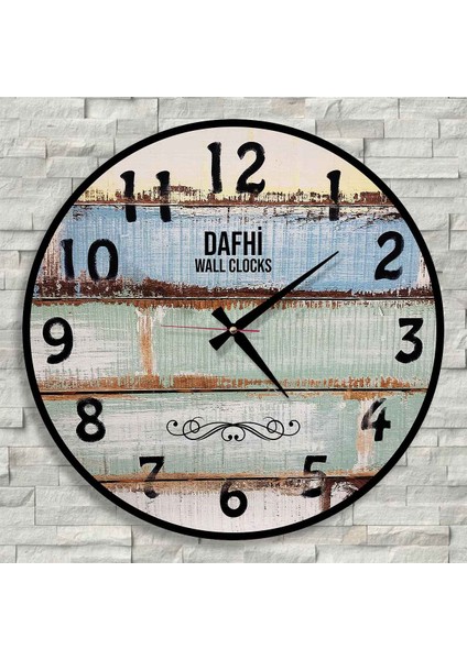 Dafhi Dekoratif Ahşap Duvar Saati 35x35