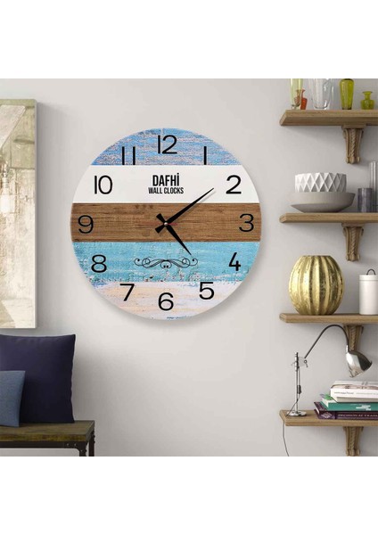 Dafhi Dekoratif Ahşap Duvar Saati 45x45