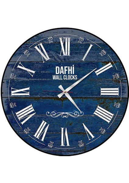 Dafhi Dekoratif Ahşap Duvar Saati 35x35