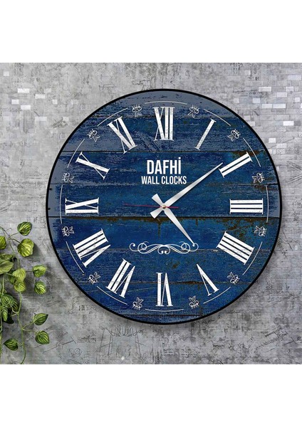 Dafhi Dekoratif Ahşap Duvar Saati 35x35