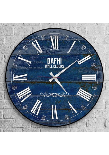 Dafhi Dekoratif Ahşap Duvar Saati 35x35