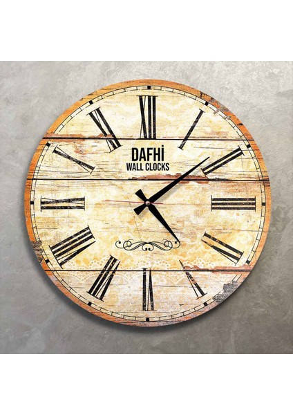 Dafhi Dekoratif Ahşap Duvar Saati 35x35