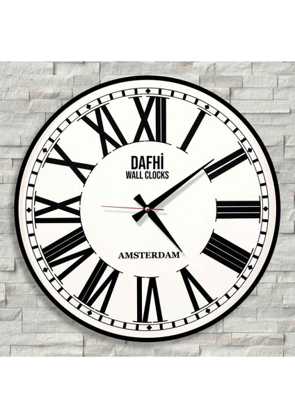 Dafhi Dekoratif Ahşap Duvar Saati 35x35