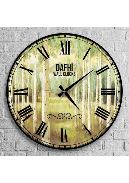 Dafhi Dekoratif Ahşap Duvar Saati 35x35