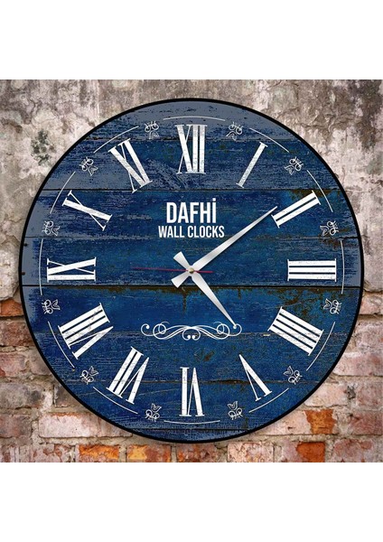 Dafhi Dekoratif Ahşap Duvar Saati 45x45