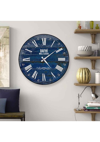 Dafhi Dekoratif Ahşap Duvar Saati 45x45