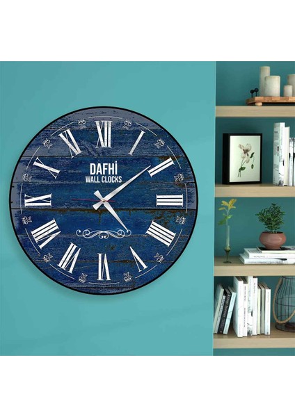 Dafhi Dekoratif Ahşap Duvar Saati 45x45
