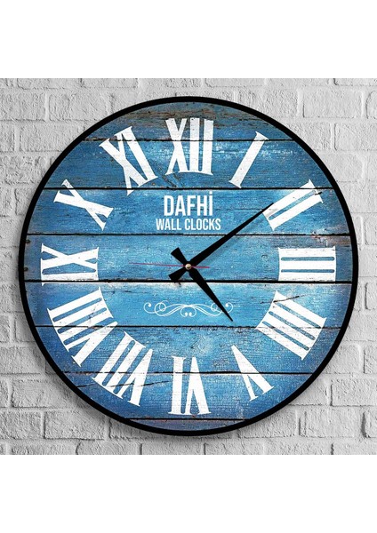Dafhi Dekoratif Ahşap Duvar Saati 45x45