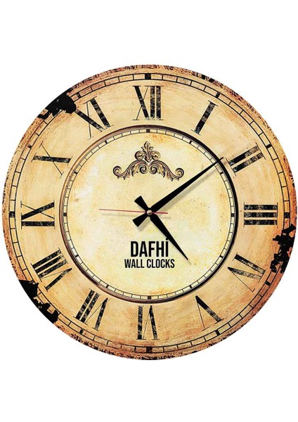 Dafhi Dekoratif Ahşap Duvar Saati 35x35