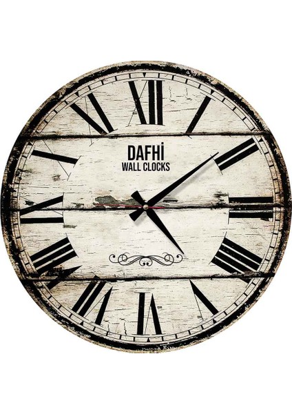 Dafhi Dekoratif Ahşap Duvar Saati 35x35