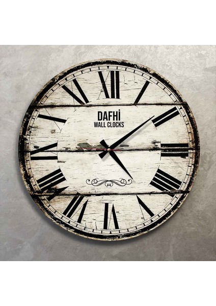 Dafhi Dekoratif Ahşap Duvar Saati 35x35