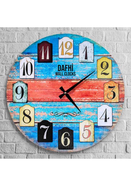Dafhi Dekoratif Ahşap Duvar Saati 35x35