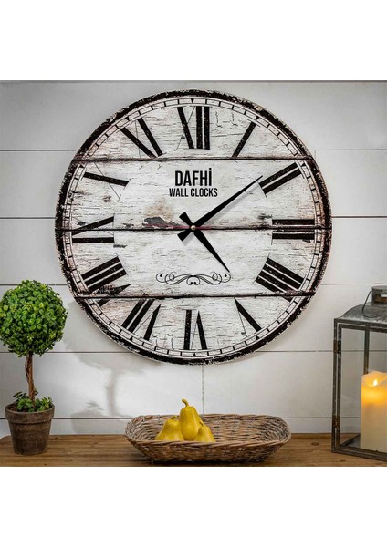 Dafhi Dekoratif Ahşap Duvar Saati 45x45 modelleri