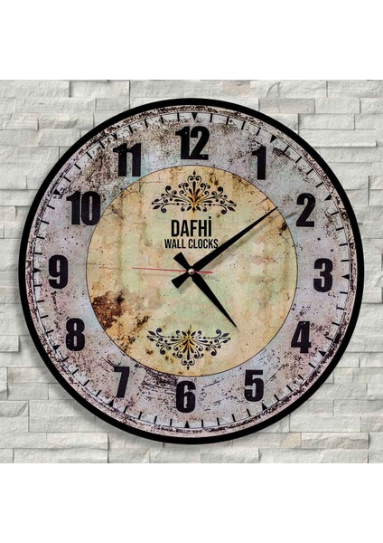 Dafhi Dekoratif Ahşap Duvar Saati 35x35