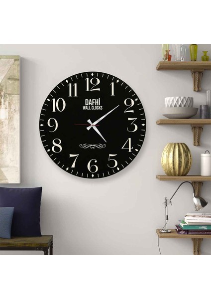 Dafhi Dekoratif Ahşap Duvar Saati 35x35