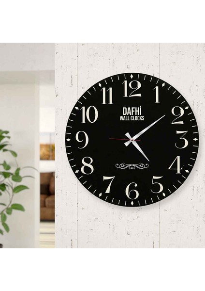 Dafhi Dekoratif Ahşap Duvar Saati 35x35