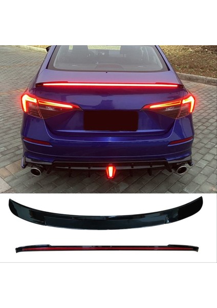 Honda Cıvıc Fe1 2022 LED Spoıler (Parlak Siyah)