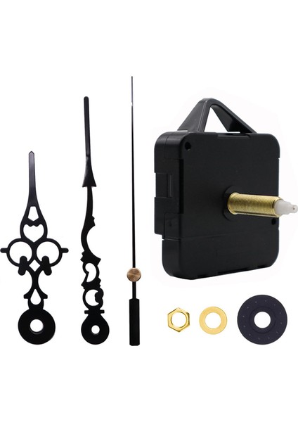 Diy Duvar Kuvars Saat Hareket Mekanizması Sessiz Süpürme Armatürleri Set Çiçek Siyah (Yurt Dışından) modelleri