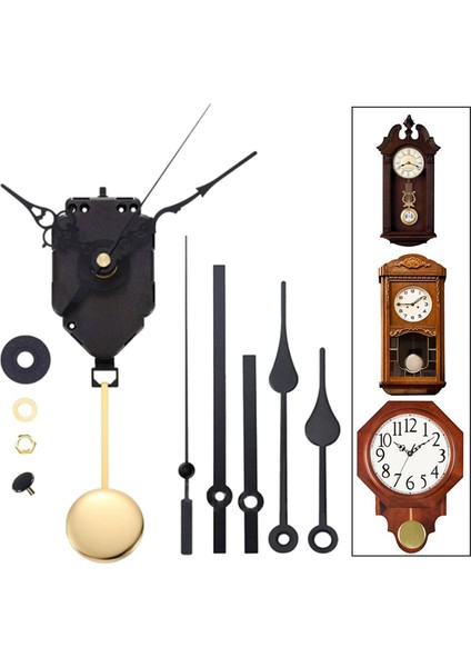 Sarkaç Saati Hareket Mekanizması Kitleri Yedek Diy El ve Sarkaç 3 Set (Yurt Dışından) modelleri