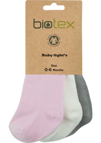 3'lü Organik Pamuklu Doğal Düz Hassas Yumuşak Soft Dikişsiz Külotlu Elastan Bebe Çorabı 1002 modelleri