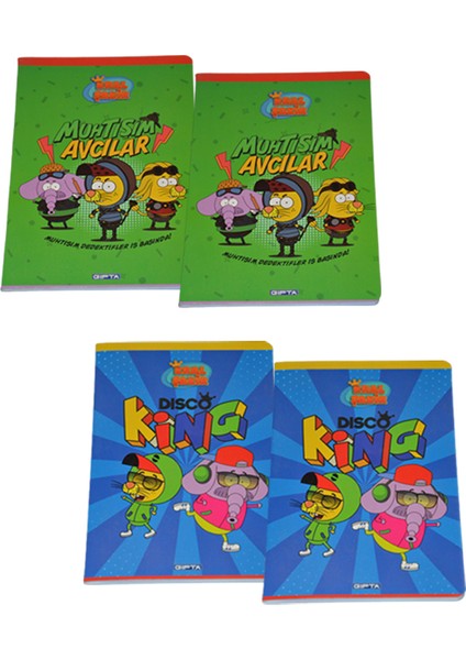 Kral Şakir 4 Parça A5 Defter Seti