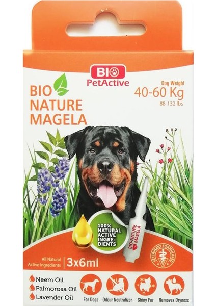 Nature Magela Dış Parazit Köpek Tüy ve Deri Bakım Ürünü 3 Adet x 6ml
