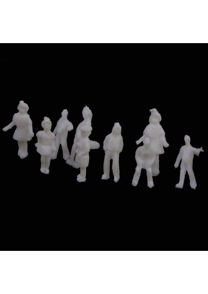 100X Beyaz Boyasız Model Figürler Insanlar 1/200 1 cm (Yurt Dışından) fiyatları