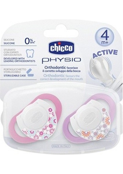 Emzik Physio Pembe Silikon 4m+ 2'li