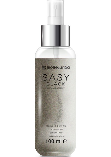 Sasy Black Işıltılı Vücut Spreyi 100 ml